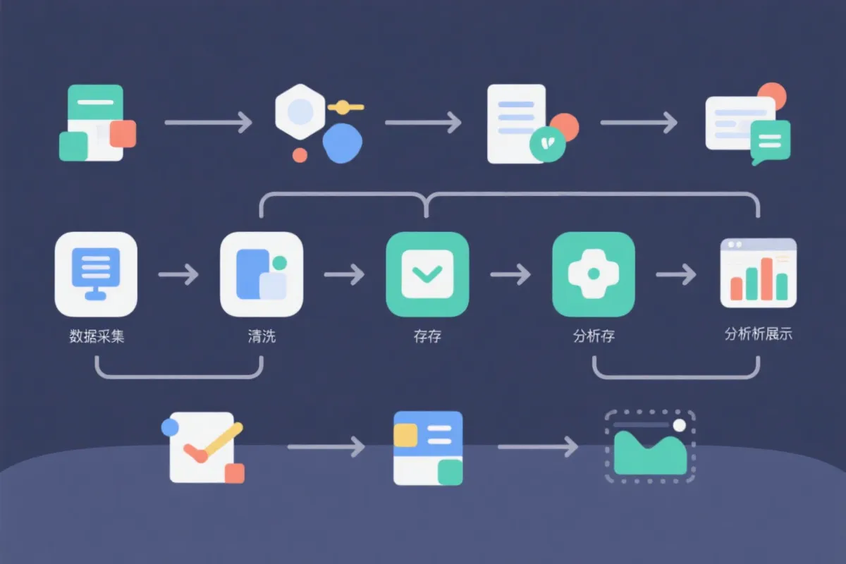 数据从采集、整理到更新的自动化流程图